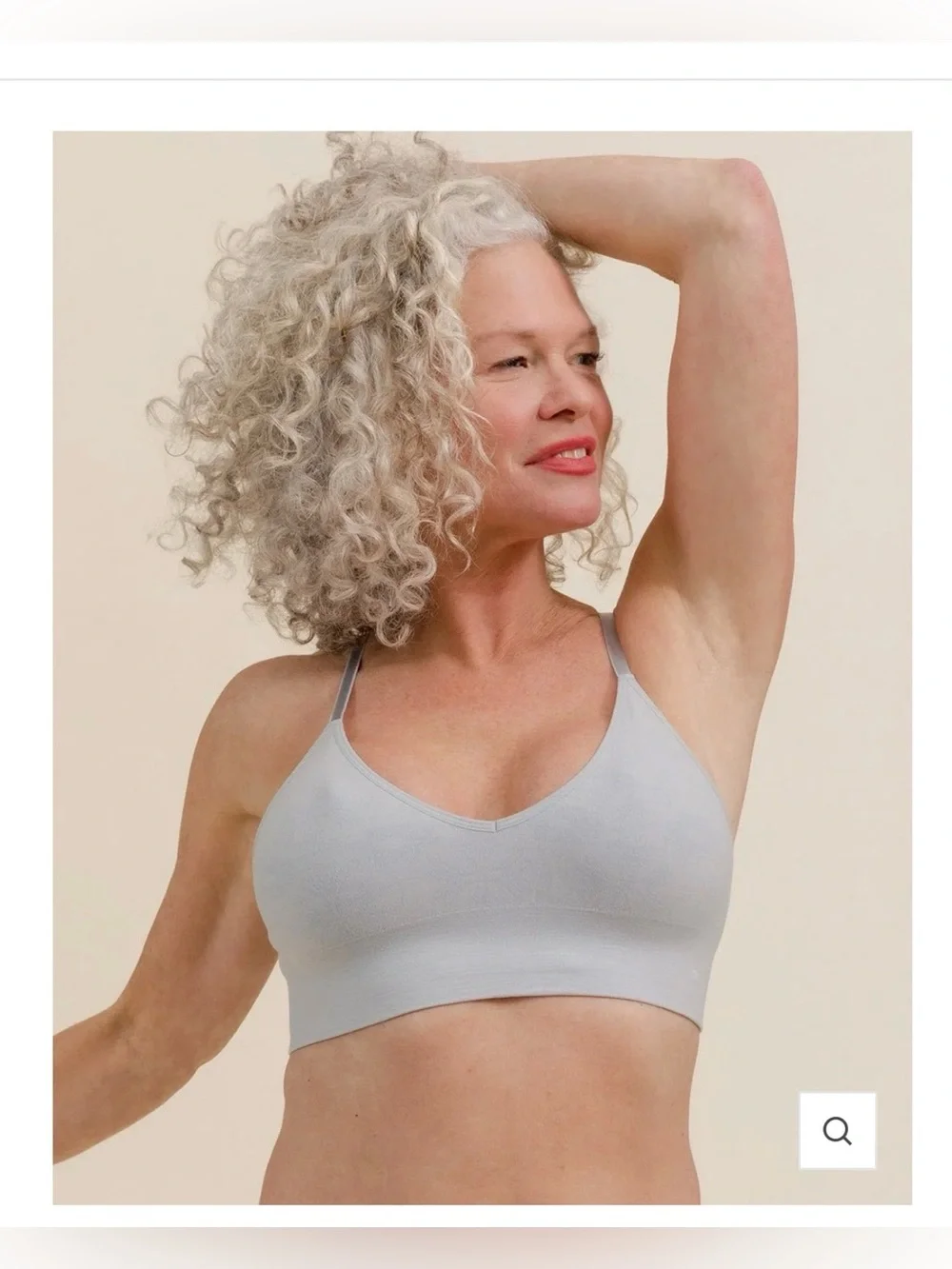 Branwyn Essential Bralette Merino Wool in Luna Gray , XL
